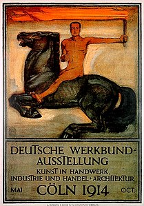 Deutscher Werkbund kiállítási posztere (1914) Peter Behrens