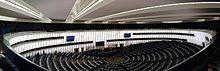 Hemicycle Parlemen Eropa di Strasbourg, Prancis