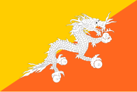 Bhutans flagga