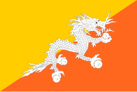 Bandera de Bután