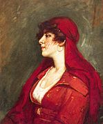 Woman with a Red Shawl