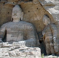 Buda en las Grutas de Yungang en Datong.