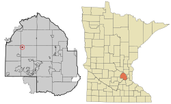 Location of Loretto within Hennepin County, Minnesota