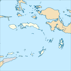 Map showing the location of Manusela National Park