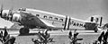 Una aeronave tri-motor Savoia-Marchetti SM.81 italiana en el servicio de la USAAF en el Howard Field en 1942. Esta aeronave fue adquirida por la USAAF de la aerolínea italiana de América Latina (LATI) que fue incautada en Chile por funcionarios del gobierno local y suministrada al Escuadrón debido a la severa escasez de transportes de USAAF en Centroamérica. Aunque volado a Howard Field, el avión no se usó para ninguna misión operativa.