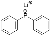 Strukturformel von Lithiumdiphenylphosphid