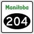 Provincial Road 204 marker