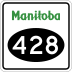 Provincial Road 428 marker