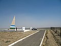 Il Monumento sull'antica riva del Lago d'Aral, ora asciutto