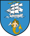 Polski: Herb Ustki English: Coat of arms of Ustka