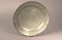 Pewter plate