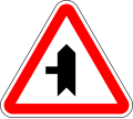 Side road with priority on left