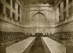 Salón de Honor del Congreso, hacia 1918.