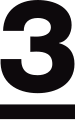 Logotipo actual de TV3 desde el año 2009