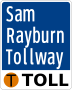 Sam Rayburn Tollway marker