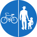 17a-b: Track only for cycles & pedestrians (separated tracks)