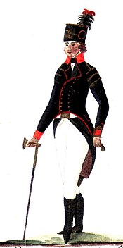 Stigare i bergsmansdräkt 1794-1824.