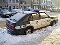 Daewoo-FSO Polonez Caro Plus in Policja livery.