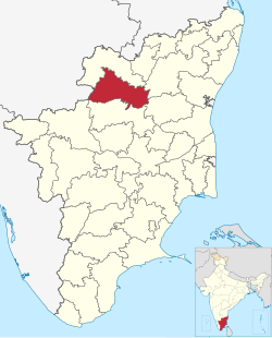 Location in Tamil Nadu