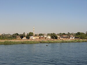 La ville vue depuis le Nil.