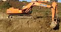 Fiat-Hitachi EX 355 sur un gros chantier de terrassements