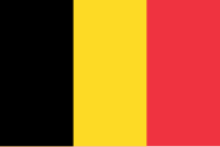 Belgiens handelsflagga - proportionerna 2:3.