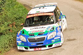 Alberto Hevia en el Rallye Príncipe de Asturias de 2009.