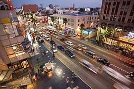 Hollywood Boulevard sett fra Kodak Theatre
