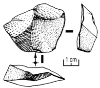 Lasca muy ancha (talón mixto)