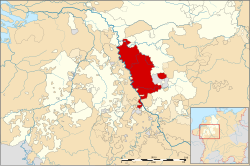 1560 civarındaki Aşağı Ren-Vestfalya Çemberi haritası, Berg Dükalığı kırmızıyla vurgulanmıştır