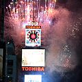 Times Square Ball del edificio One Times Square, celebración del fin de año en Nueva York (EE.UU.)