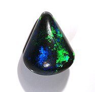 Schwarzer Opal, Cabochon