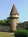 der Tour Fabry, ein Wachturm an der Nordmauer des Klosters