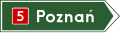 Použitie na dopravnom značení v Poľsku