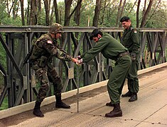 990426-A-1958F-003 - U.S. soldier assists Hungarian Army engineers in repairing Brcko Bridge in Bosnia and Herzegovina.jpg