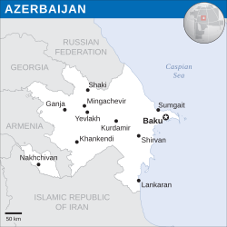 Azerbaijanහි පිහිටීම