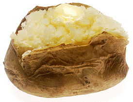 Baked potato with butter