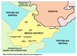 Distretto di Brčko – Mappa