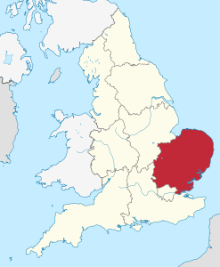 Est dell'Inghilterra – Localizzazione