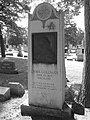 Emma Goldmans vandalized grave in German Waldheim Cemetery.