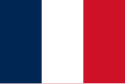 Quốc kỳ Pháp (trên) và cờ Xứ Nam Kỳ (dưới) Nam Kỳ