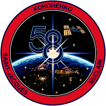 Description de l'image ISS Expedition 58 Patch.svg.