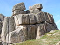 Granite outcrop at Logan Rock, Cornwall