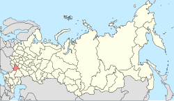 Location of Voroņeža