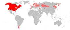 Mapa występowania