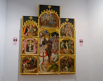 Retablo de San Jorge (Jérica) -no debe confundirse con el del Centenar de la Ploma-, de Marzal de Sax.