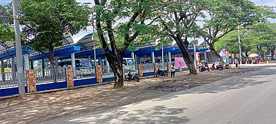 Tampak luar gerbang keluar terminal