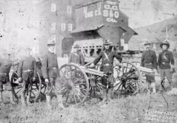 Troop D of Colorado state militia in Meeker, 1904.png