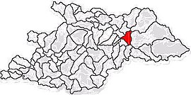 Location in Maramureș County