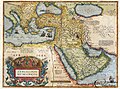 English: An engraved map and coloured by hand. It is part of A. Ortelius's atlas Teatrum Orbis Terarum, Antwerp, 1570, map no. 50 Română: Hartă gravată în aramă colorată de mână. Face parte din atlasul lui A. Ortelius, Theatrum Orbis Terrarum, Anvers, 1570, harta numărul 50 Abraham Ortelius  (1527–1598)      Alternative names Ortels, Oertel, Orthellius, Wortels Description cartographer, historian, engraver, geographer, archaeologist and afsetter Date of birth/death 14 April 1527  28 June 1598 / 29 June 1598  Location of birth/death Antwerp Antwerp Work location Antwerp  Authority file *: Q232916 *VIAF: 32104723 *ISNI: 0000000108564124 *ULAN: 500011462 *LCCN: n50002381 *NLA: 35401660 *WGA: o/ortelius *Open Library: OL1472073A *DBNL: orte001 *Oxford Dict.: 20854 *GND: 118736590 *SELIBR: 214080 *SUDOC: 034356142 *BNF: 12511995r *BPN: 06002613 *NDL: 00718508 *BIBSYS: 90829734 *NKC: jn20011211108 *SBN: VEAV011727 *BNE: XX847145 *CiNii: DA05200120 *NLP: a0000002300378 *RKD: 60986 *J9U: 987007266116805171 *Koninklijke: 069075301 *NLK: KAC202323911 *WorldCat creator QS:P170,Q232916